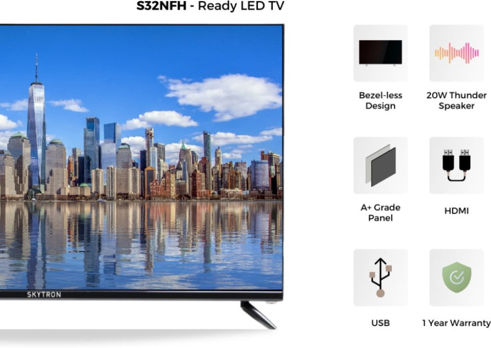 SKYTRON 80 cm (32 inch) HD Ready LED TV - S32NFH
