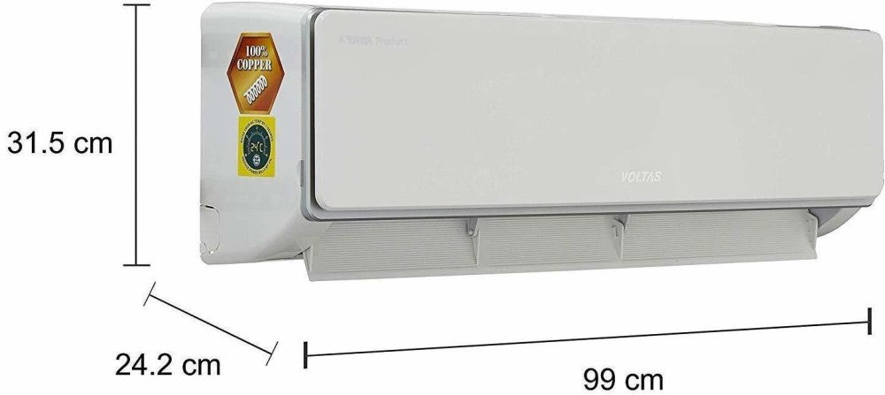 Voltas 2 Ton 3 Star Split Inverter AC  - White - SAC 243V SZS