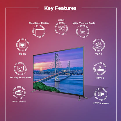 Sansui 108 cm (43 inch) Ultra HD (4K) LED Smart Linux TV - JSK43LSUHD