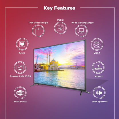 Sansui 138 cm (55 inch) Ultra HD (4K) LED Smart Linux TV - JSK55LSUHD