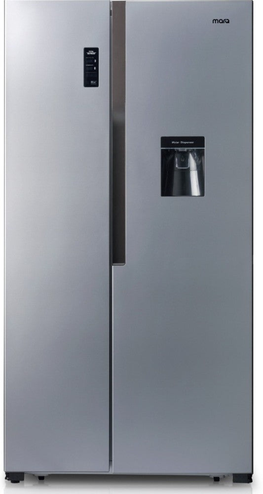 MarQ by Flipkart 560 L Frost Free Side by Side Refrigerator  with Water Dispenser - Silver, Grey, SBS-560W