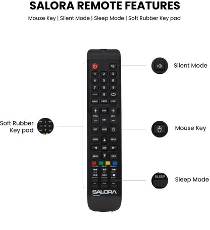 सलोरा 80 सेमी (32 इंच) एचडी रेडी एलईडी स्मार्ट एंड्रॉइड आधारित टीवी - एसएलवी 4324एसएल