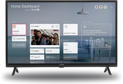 हुंडई 80 सेमी (32 इंच) एचडी रेडी एलईडी स्मार्ट वेबओएस टीवी - SMTHY32WSR6YI5