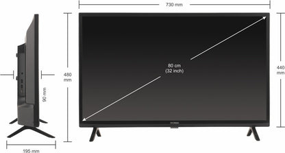 हुंडई 80 सेमी (32 इंच) एचडी रेडी एलईडी स्मार्ट वेबओएस टीवी - SMTHY32WSR6YI5