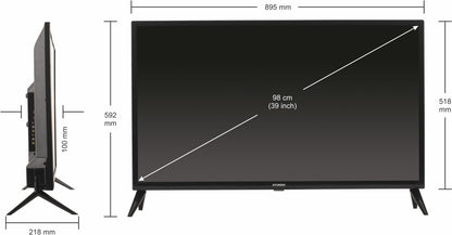 Hyundai 98 cm (39 inch) HD Ready LED Smart Android Based TV - SMTHY40HD52TYW