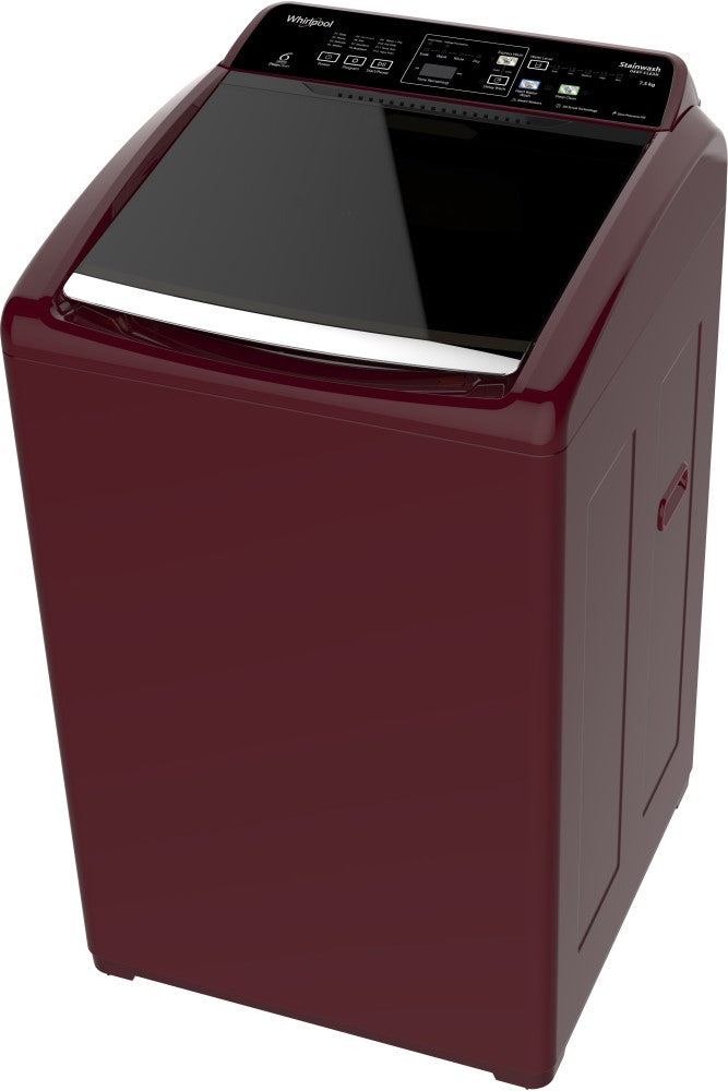 Whirlpool 7.5 kg Fully Automatic Top Load Washing Machine Maroon - Stainwash Deep Clean (N) 7.5 Wine 10YMW