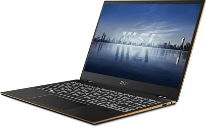 MSI Core i7 13वीं जेन - (16GB/1 TB SSD/Windows 11 Home) समिट E13FlipEvo A13MT-226IN पतला और हल्का लैपटॉप - 13.4 इंच, काला, 1.35 किलोग्राम