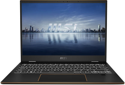 MSI Core i7 13वीं जेन - (16GB/1 TB SSD/Windows 11 Home) समिट E13FlipEvo A13MT-226IN पतला और हल्का लैपटॉप - 13.4 इंच, काला, 1.35 किलोग्राम