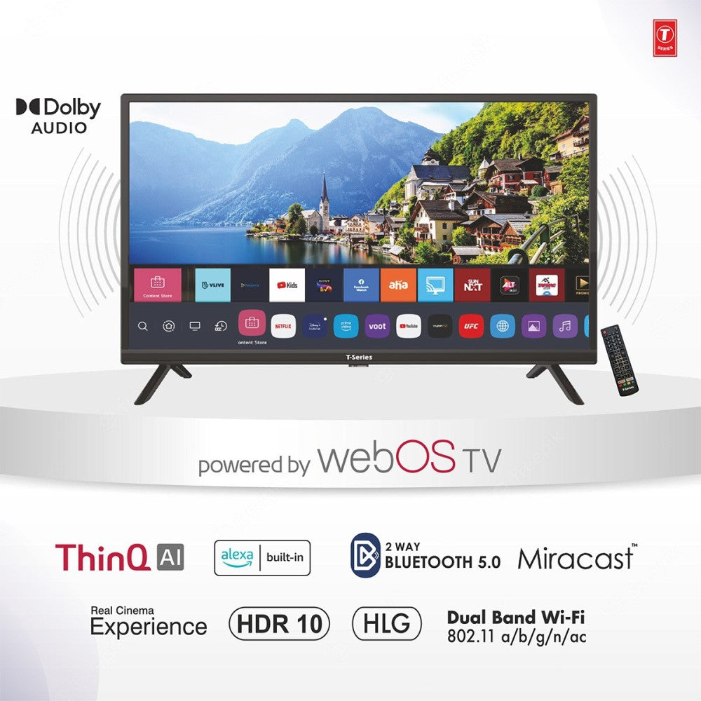 T-Series 80 cm (32 inch) HD Ready LED Smart WebOS TV - 32TWO 300H