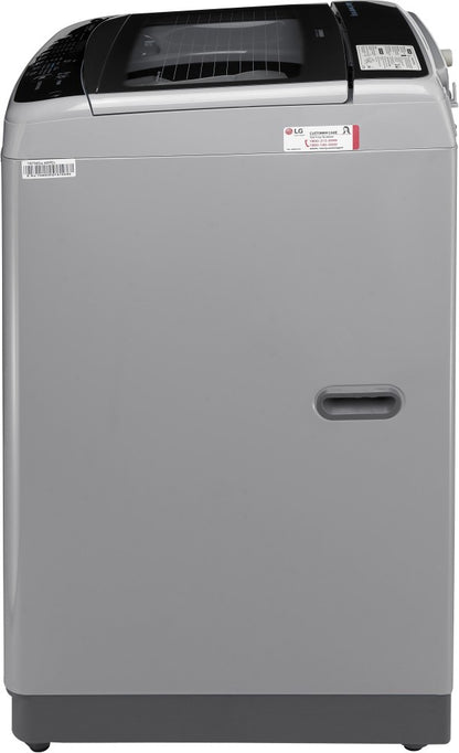 LG 9 kg with Jet Sprey, Auto Pre Wash, Smart Diagnosis, Smart Closing Door and 10 Water Levels Fully Automatic Top Load Washing Machine Silver - T90SJSF1Z