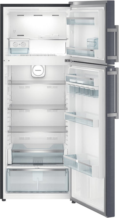 Liebherr 472 L Frost Free Double Door Top Mount 2 Star Refrigerator - Cobalt Steel, TDcs 4740-20