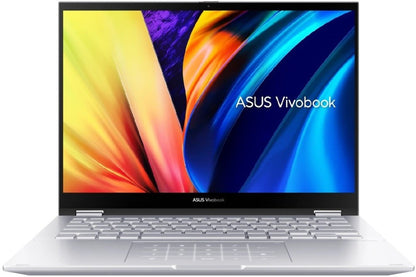 ASUS Vivobook S 14 Flip Ryzen 5 Hexa Core R5-5600H - (8 GB/512 GB SSD/Windows 11 Home) TN3402QA-LZ501WS 2 in 1 लैपटॉप - 14.1 इंच, पारदर्शी सिल्वर, 1.5 किग्रा, एमएस ऑफिस के साथ