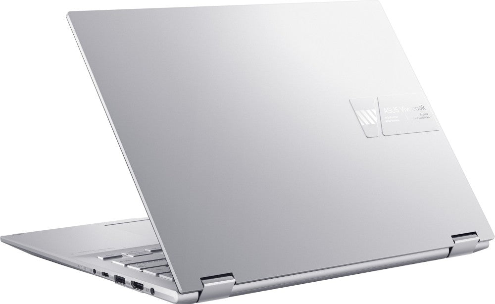 ASUS Vivobook S 14 Flip Ryzen 5 Hexa Core R5-5600H - (8 GB/512 GB SSD/Windows 11 Home) TN3402QA-LZ501WS 2 in 1 लैपटॉप - 14.1 इंच, पारदर्शी सिल्वर, 1.5 किग्रा, एमएस ऑफिस के साथ