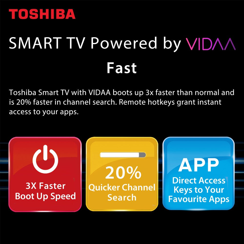 TOSHIBA 80 cm (32 inch) HD Ready LED Smart VIDAA TV with VIDAA OS - 32L5865
