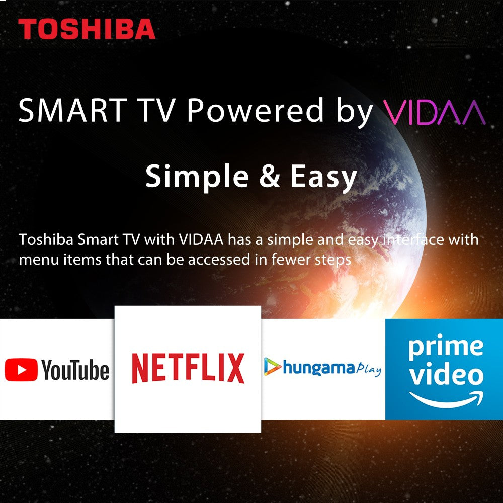 TOSHIBA 80 cm (32 inch) HD Ready LED Smart VIDAA TV with VIDAA OS - 32L5865