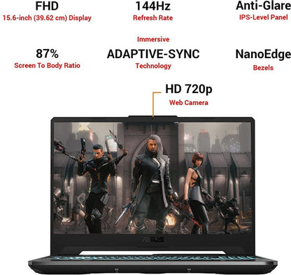 ASUS TUF गेमिंग A15 रायज़ेन 7 ऑक्टा कोर 4800H - (16 GB/512 GB SSD/Windows 11 Home/4 GB ग्राफ़िक्स/NVIDIA GeForce RTX 3050/144 Hz) FA506ICB-HN075W गेमिंग लैपटॉप - 15.6 इंच, ग्रेफाइट ब्लैक, 2.3 किग्रा