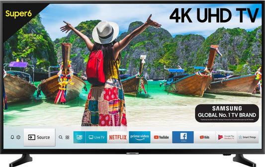 SAMSUNG Super 6 138 cm (55 inch) Ultra HD (4K) LED Smart Tizen TV - UA55NU6100KXXL / UA55NU6100KLXL