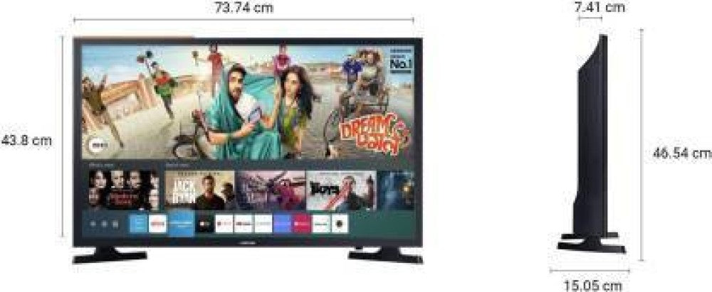 SAMSUNG 80 cm (32 inch) HD Ready LED Smart Tizen TV with Voice Search - UA32TE40AAKBXL