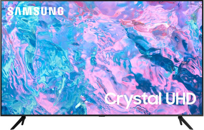 SAMSUNG Crystal 4K iSmart Series 108 cm (43 inch) Ultra HD (4K) LED Smart Tizen TV with Black (2023 Model) - UA43CUE60AKLXL