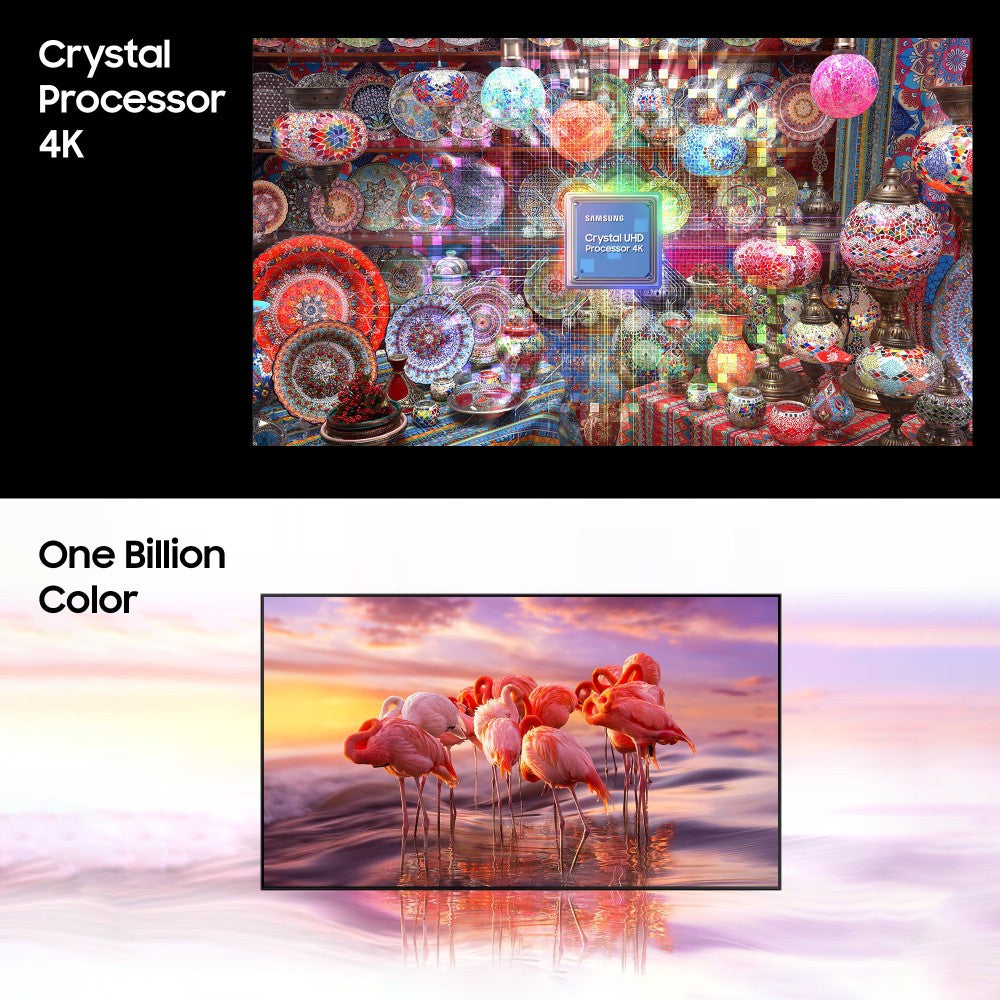 SAMSUNG Crystal 4K iSmart Series 163 cm (65 inch) Ultra HD (4K) LED Smart Tizen TV with Black (2023 Model) - UA65CUE60AKLXL