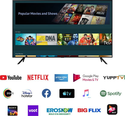 SAMSUNG Crystal 4K 138 cm (55 inch) Ultra HD (4K) LED Smart Tizen TV - UA55AUE60AKLXL