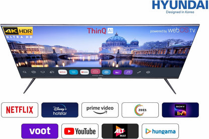 Hyundai 126 cm (50 inch) Ultra HD (4K) LED Smart WebOS TV - UHDHY50WSR4BYI5