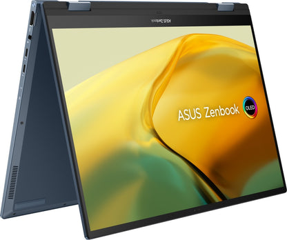 Asus Zenbook 14 Flip OLED (2023) Intel EVO P-Series Core i7 13th Gen - (16GB/512GB SSD/Windows 11 Home) UP3404VA-KN742WS 2 in 1 लैपटॉप - 14 इंच, पोंडर ब्लू, 1.50 kg, MS Office के साथ