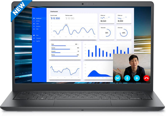 DELL Vostro Ryzen 3 क्वाड कोर 5425U - (8 GB/256 GB SSD/Windows 11 Home) Vostro 3425 पतला और हल्का लैपटॉप - 14 इंच, कार्बन ब्लैक, 1.48 kg, MS Office के साथ