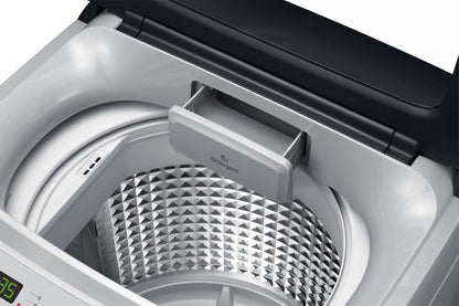 SAMSUNG 6.5 kg Diamond Drum feature Fully Automatic Top Load Washing Machine Silver - WA65A4002VS/TL