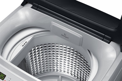 SAMSUNG 6.5 kg Diamond Drum feature Fully Automatic Top Load Washing Machine Silver - WA65A4002VS/TL