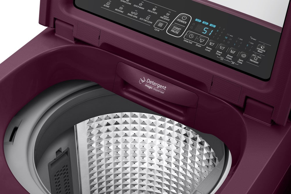 SAMSUNG 7 kg Fully Automatic Top Load Washing Machine Purple - WA70N4260FF/TL