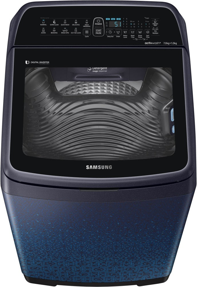 SAMSUNG 7 kg Fully Automatic Top Load Washing Machine Blue - WA70N4570LE/TL