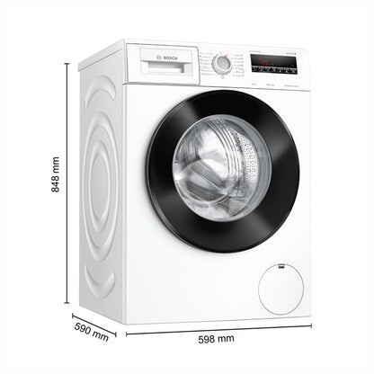 BOSCH 8 kg INVERTERTOUCHCONTROL,1200RPM Fully Automatic Front Load Washing Machine with In-built Heater White - WAJ24267IN