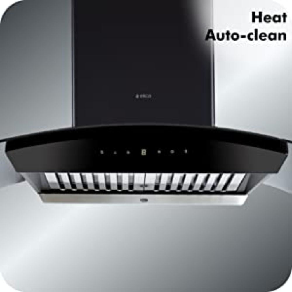 Elica WDAT HAC 90 NERO Auto Clean Wall Mounted Chimney - Black 1200 CMH