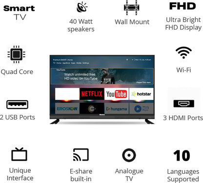 Weston Premium Series 124 cm (49 inch) Full HD LED Smart Android Based TV - WEL 5101