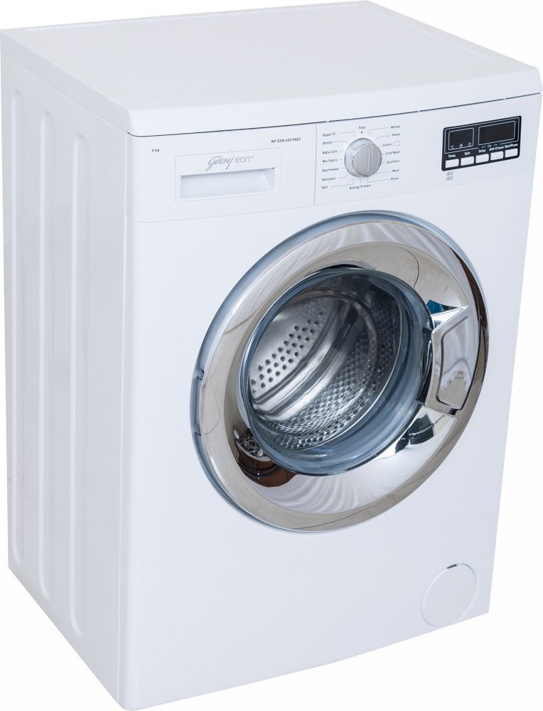 Godrej 6 kg Fully Automatic Front Load Washing Machine with In-built Heater White - WF Eon 600 PAEC