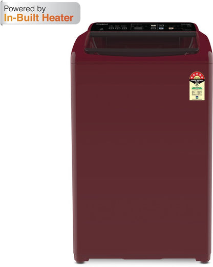 Whirlpool 6.5 kg Fully Automatic Top Load Washing Machine with In-built Heater Maroon - WHITEMAGIC ELITE PLUS 6.5 WINE 10YMW