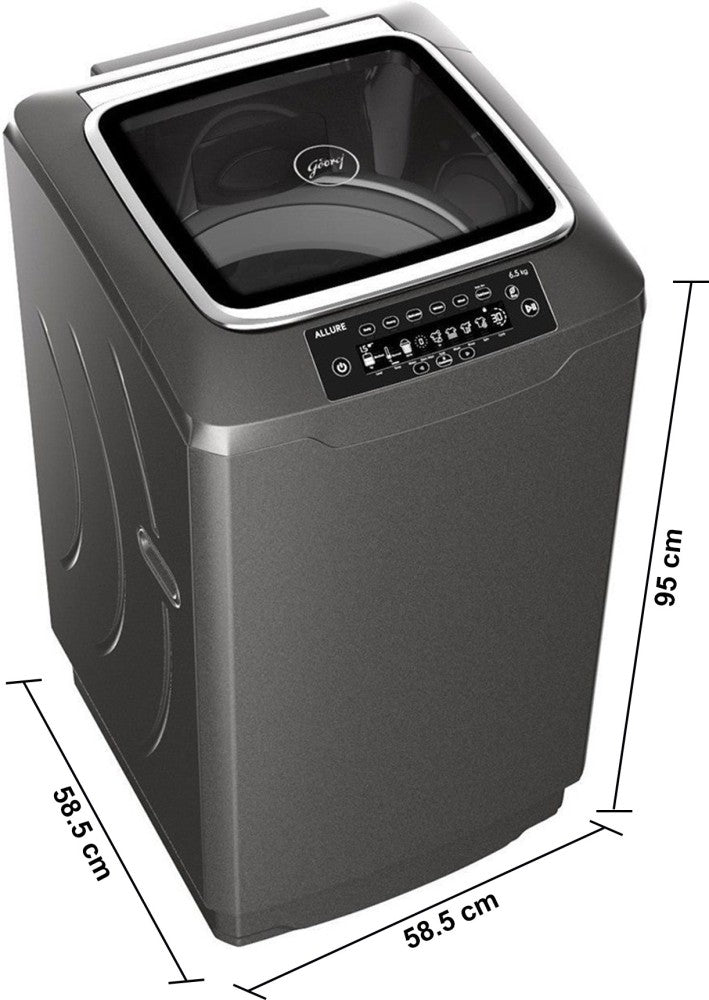 Godrej 6.5 kg Fully Automatic Top Load Washing Machine Grey - WT EON Allure 650 PANMP RO GR