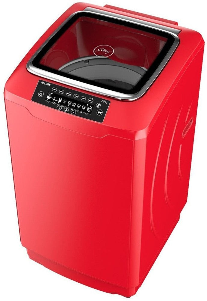 Godrej 7 kg Fully Automatic Top Load Washing Machine with In-built Heater Red - WT EON Allure 700 PAHMP MT RD