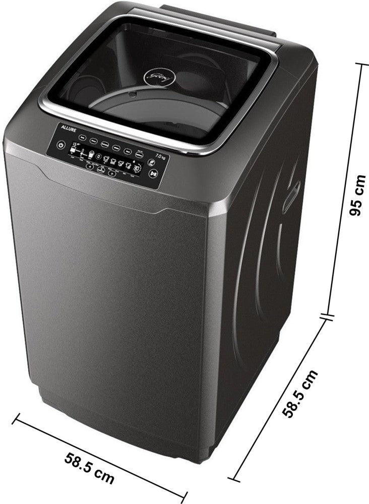 Godrej 7 kg Fully Automatic Top Load Washing Machine Grey - WT EON Allure 700 PANMP