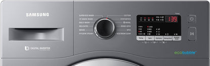 SAMSUNG 6.5 kg Fully Automatic Front Load Washing Machine with In-built Heater Grey - WW66R22EK0X/TL