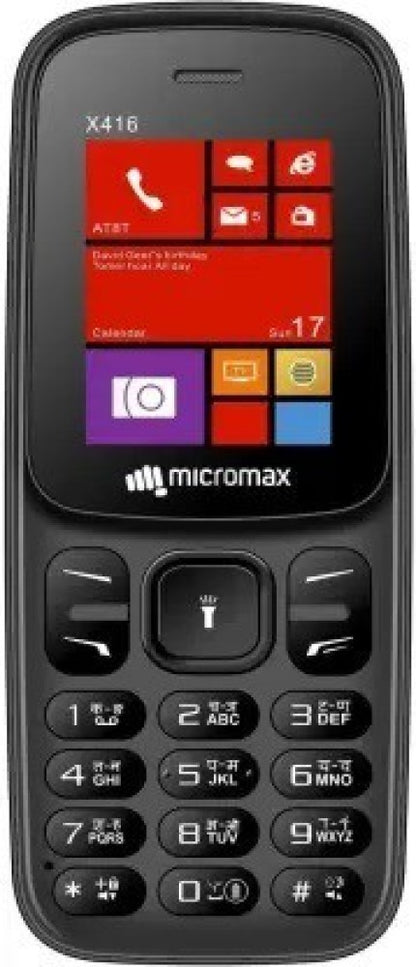 Micromax x416(black +blue) - black and blue