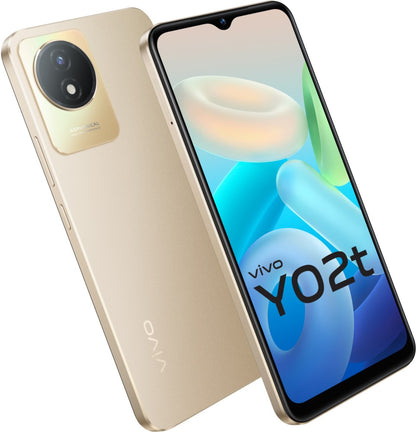 vivo Y02t (Sunset Gold, 64 GB) - 4 GB RAM