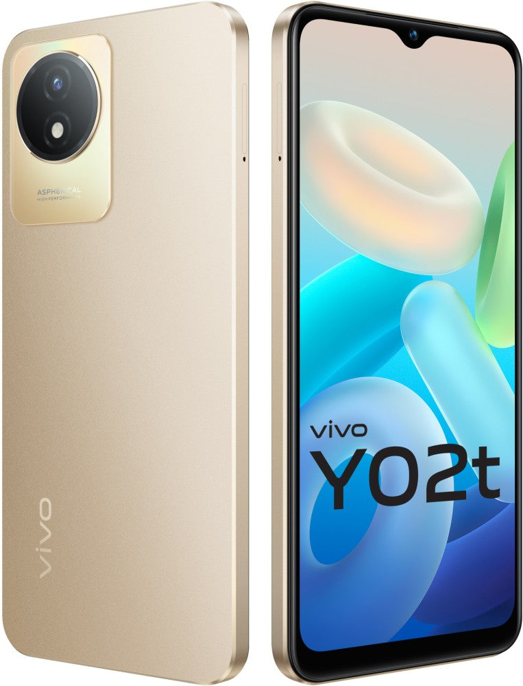 vivo Y02t (Sunset Gold, 64 GB) - 4 GB RAM