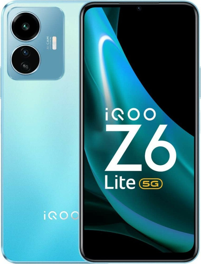 IQOO Z6 Lite 5G (With Charger) (Stellar Green, 128 GB) - 6 GB RAM