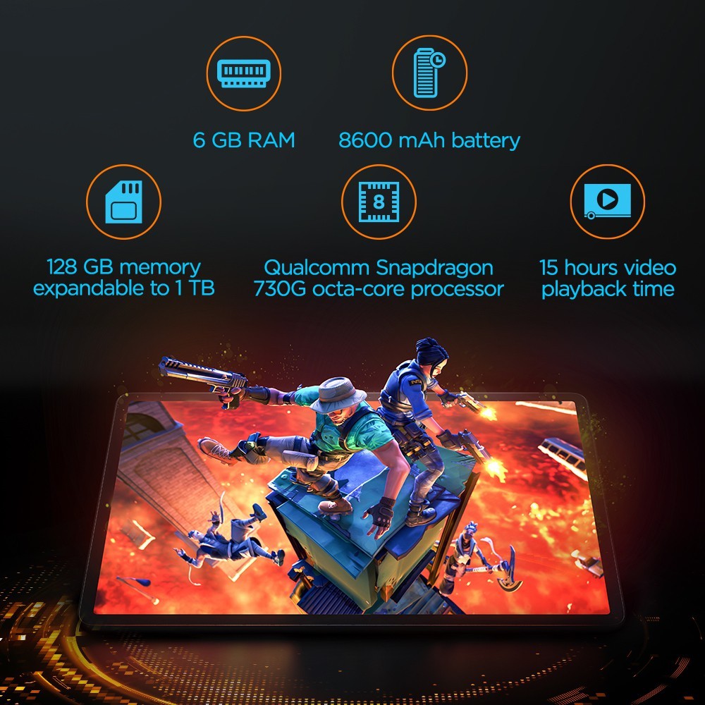 Lenovo Tab P11 Pro 6GB RAM 128GB ROM 11.5 इंच Wi-Fi+4G टैबलेट के साथ (स्लेट ग्रे)